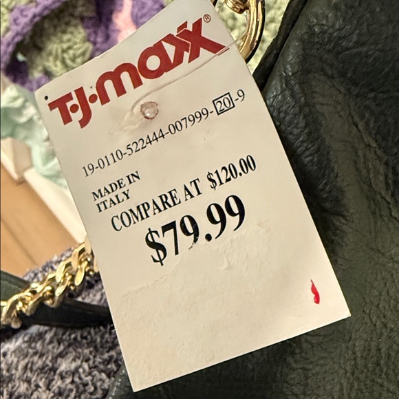 Anna Paola green Elegant Leather Chain Strap Bag - Picture 7 of 7
